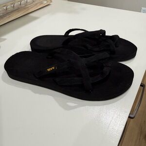 Teva Classic Black Flip Flops